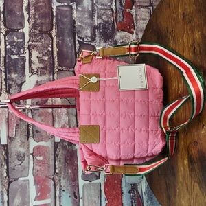 Shiraleah "Ezra" Mini Tote/Crossbody Quilted Nylon Bag